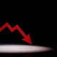 red arrow pointing downward on black background_canstockphoto75841849 800x533
